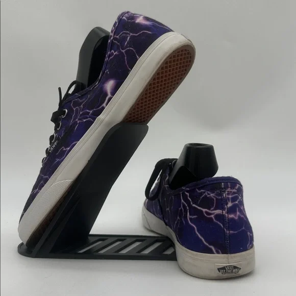 VANS Authentic LoPro Digi Lightning Purple Black White Women's Size 7.0 Men 5.5 - Picture 4 of 16